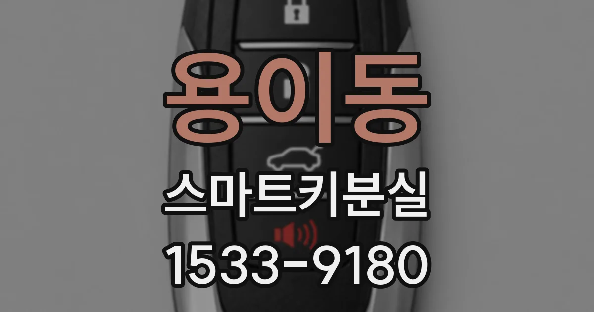 용이동 스마트키분실