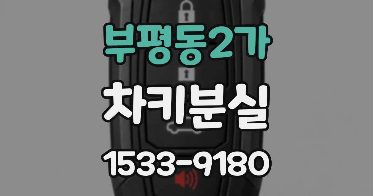 부평동2가 차키분실