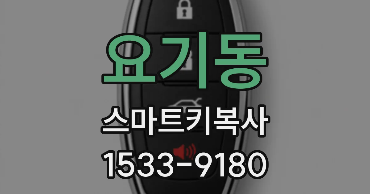 요기동 스마트키복사