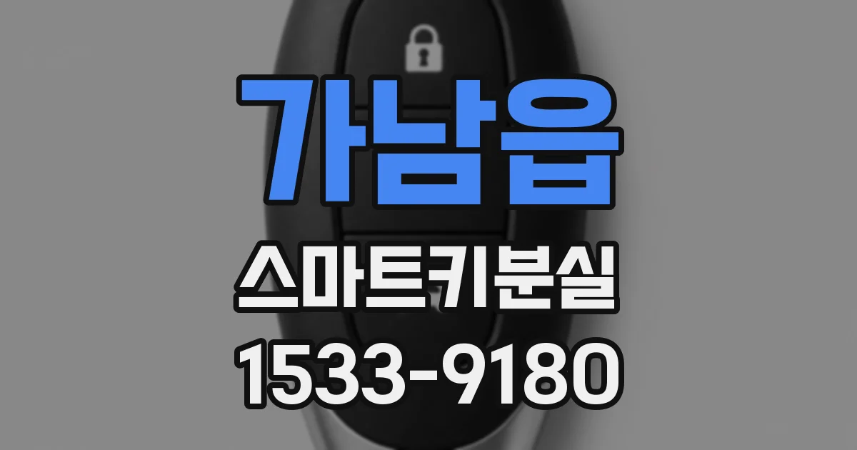 가남읍 스마트키분실