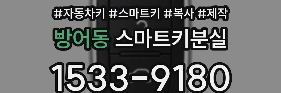 방어동 스마트키분실