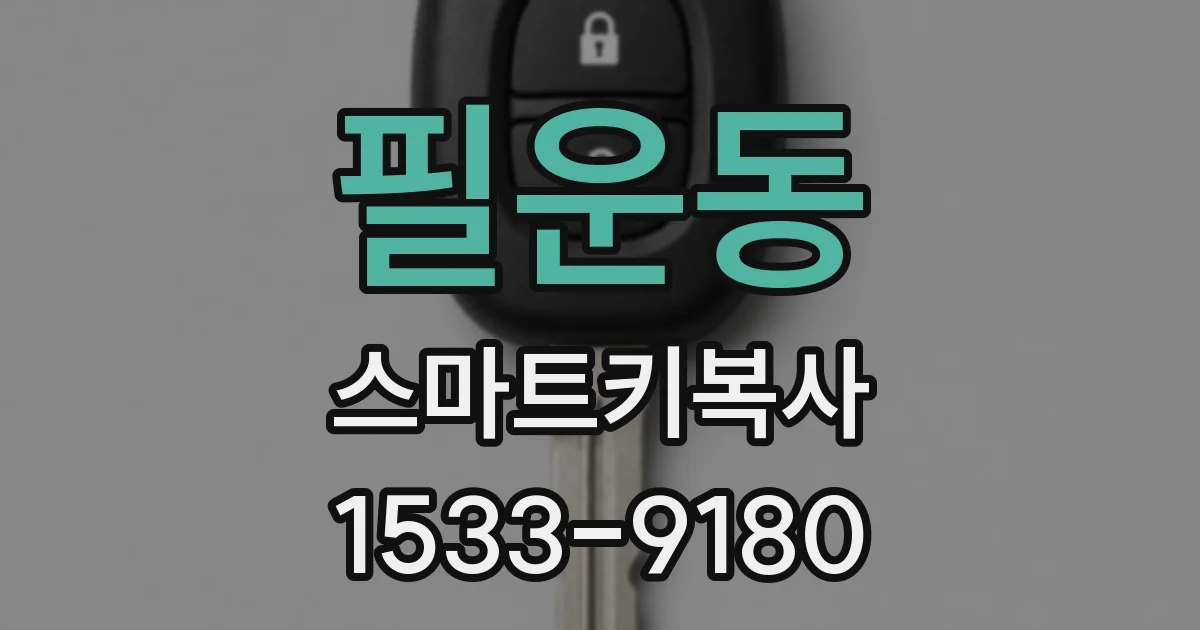 필운동 스마트키복사