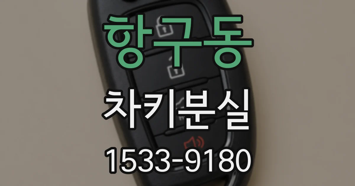 항구동 차키분실