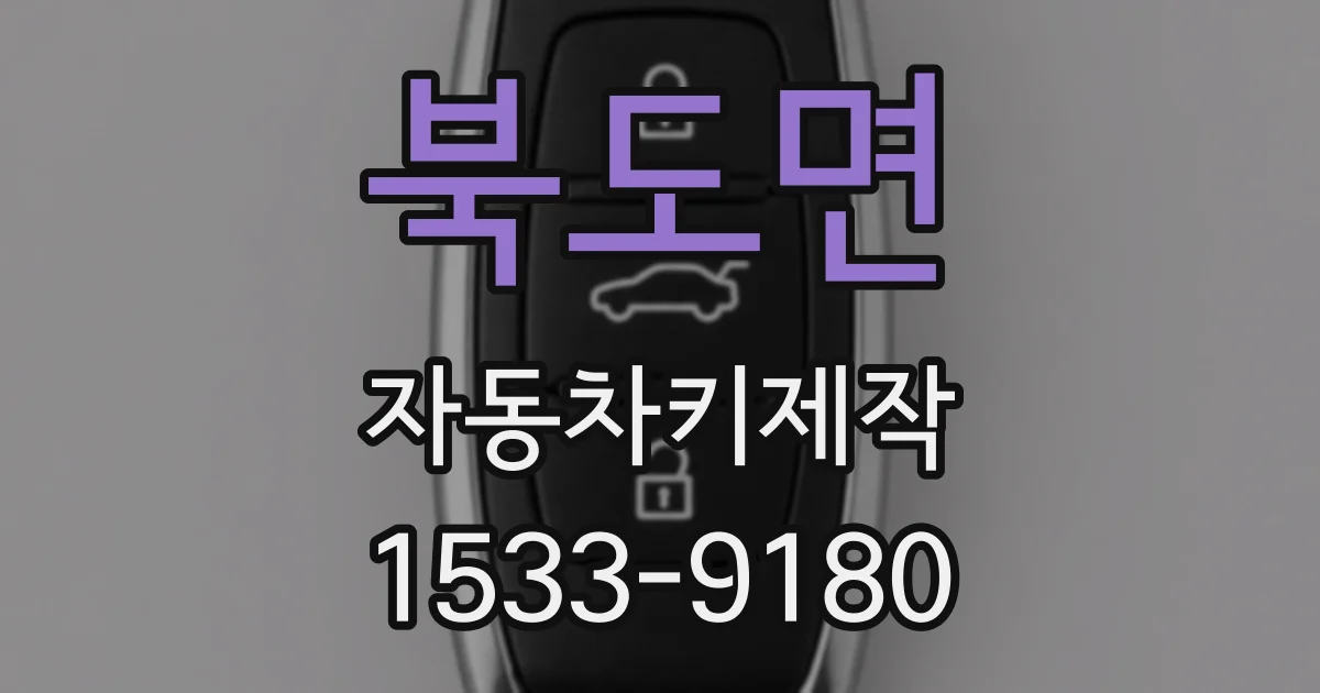북도면 자동차키제작