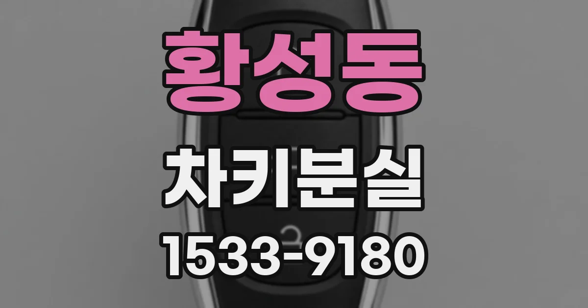 황성동 차키분실