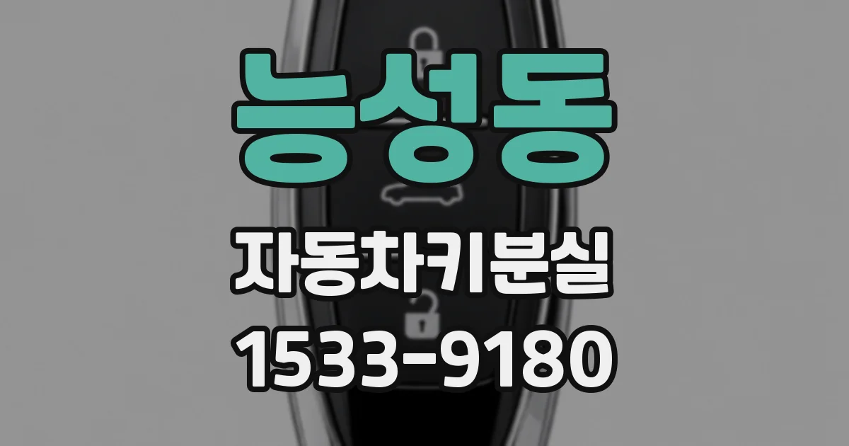 능성동 자동차키분실