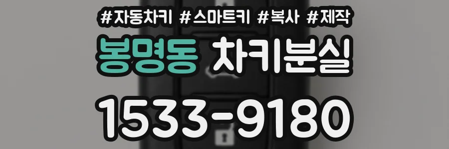 봉명동 차키분실