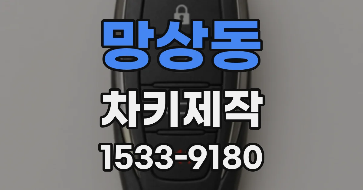 망상동 차키제작