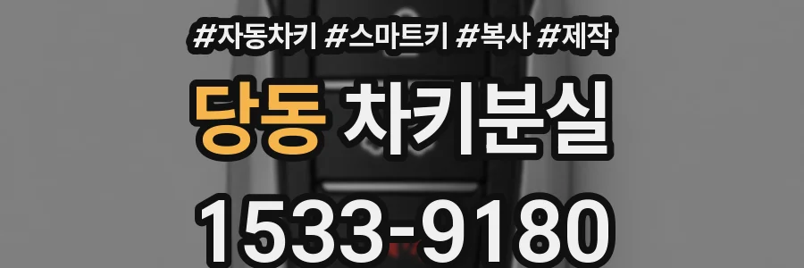 당동 차키분실