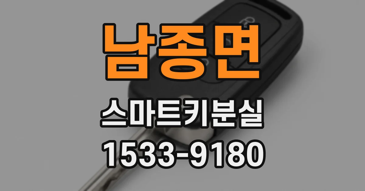남종면 스마트키분실