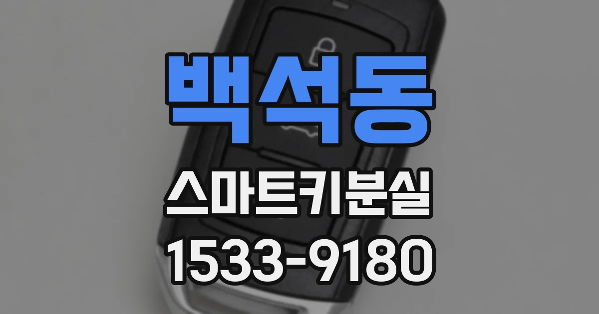 백석동 스마트키분실