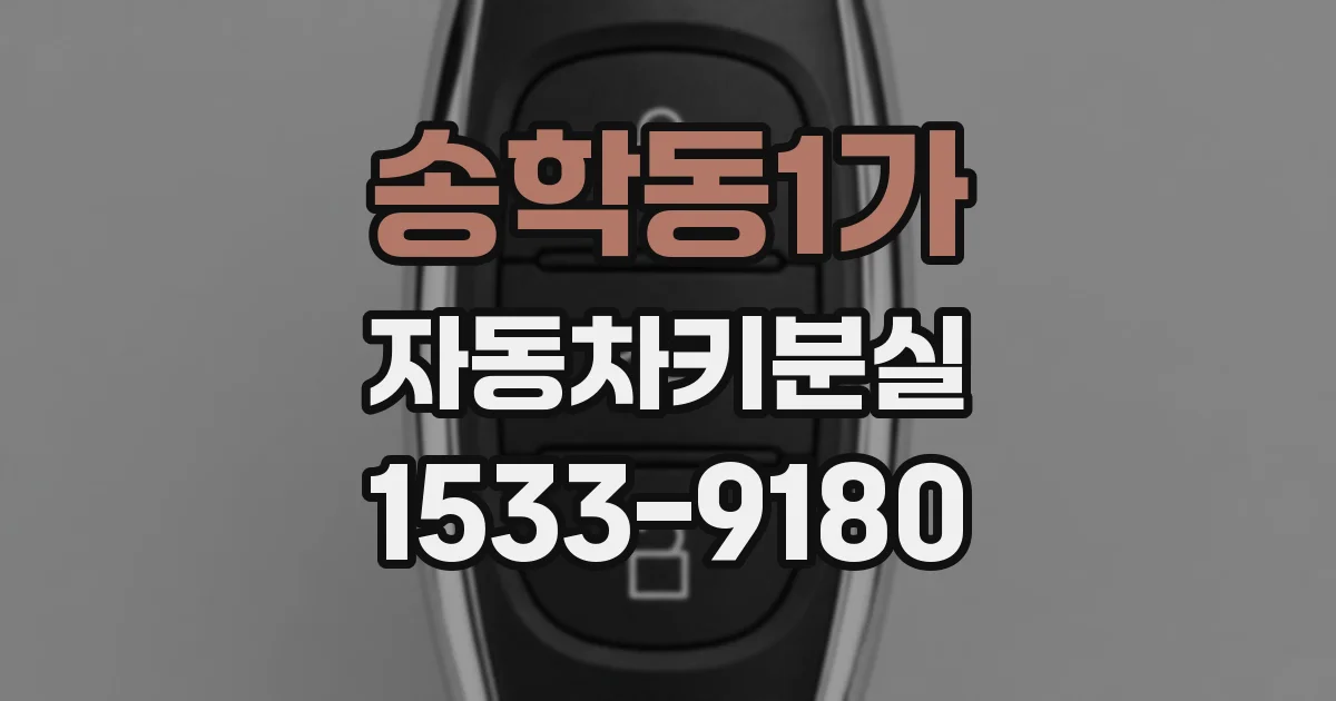 송학동1가 자동차키분실
