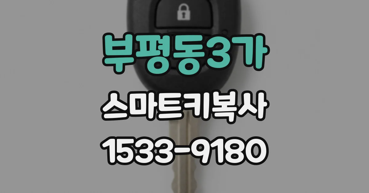 부평동3가 스마트키복사