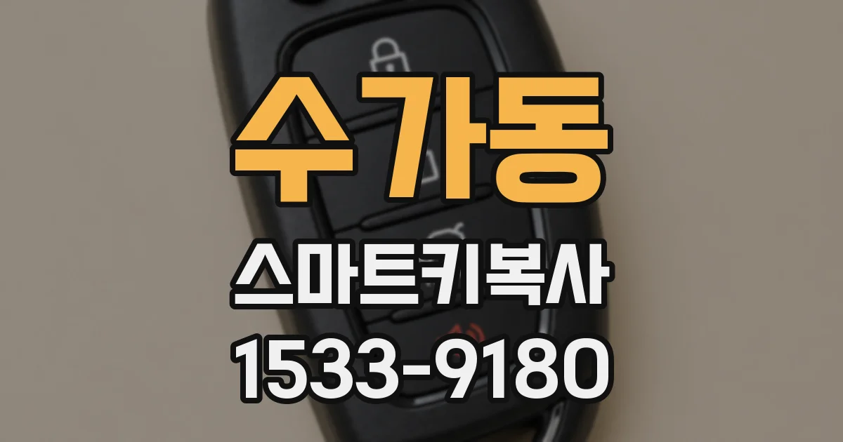수가동 스마트키복사