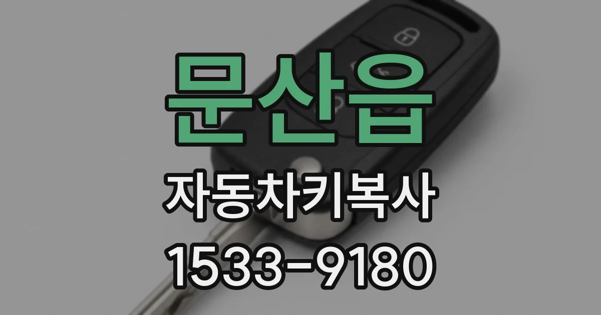 문산읍 자동차키복사