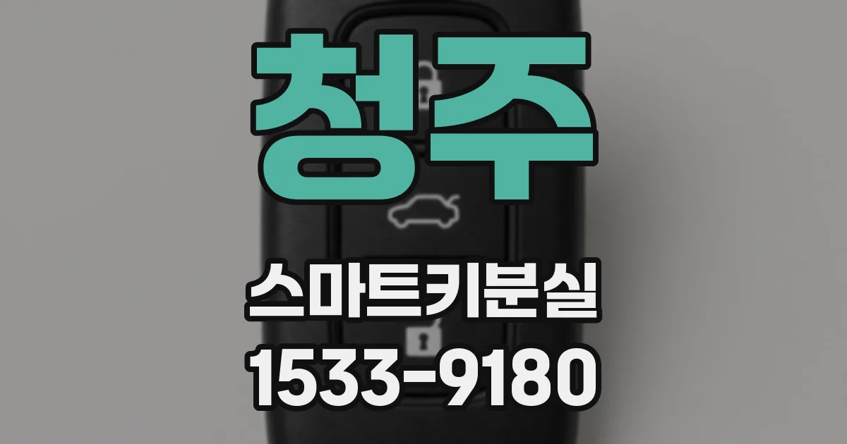 청주 스마트키분실