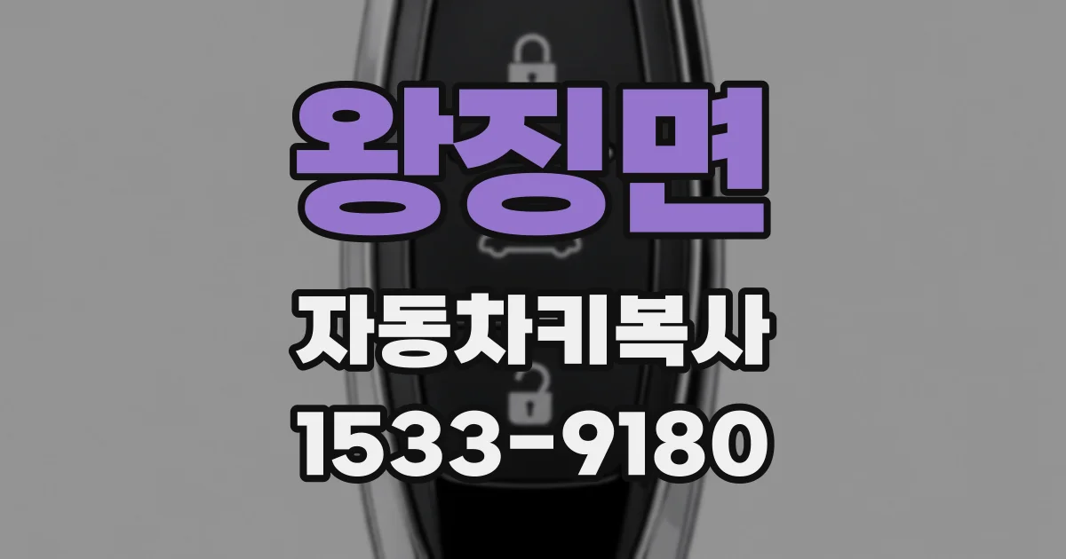 왕징면 자동차키복사