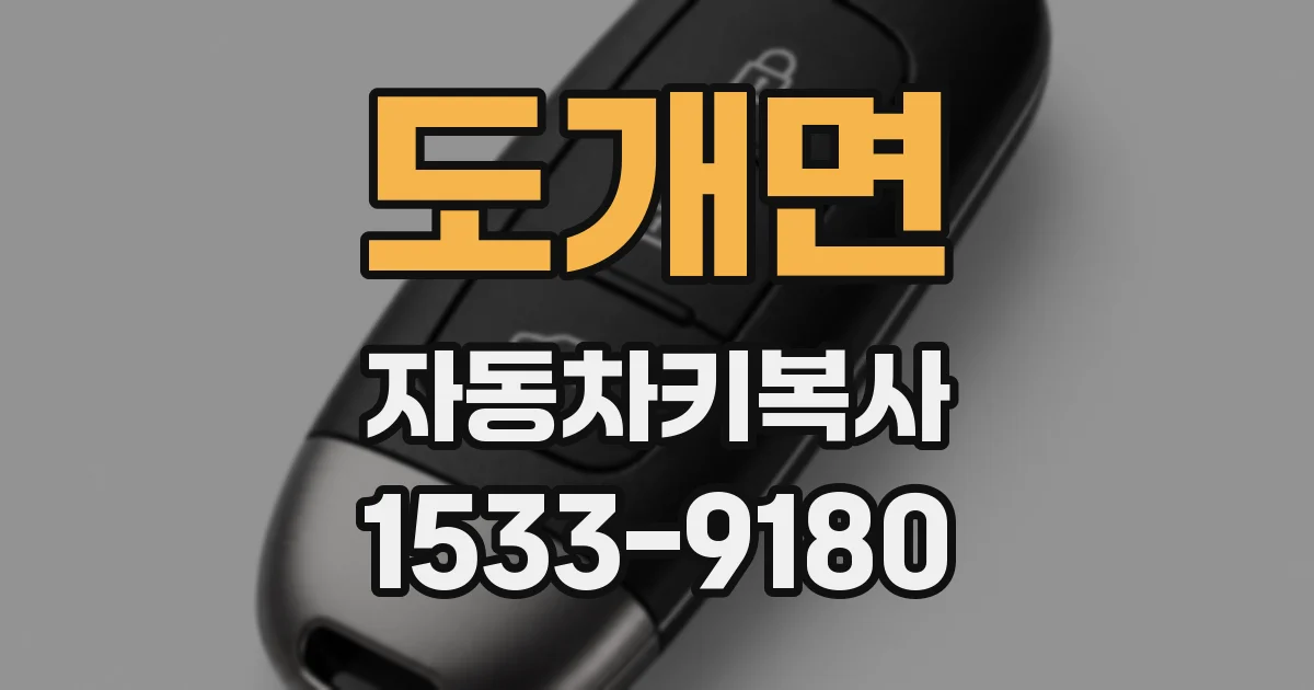 도개면 자동차키복사