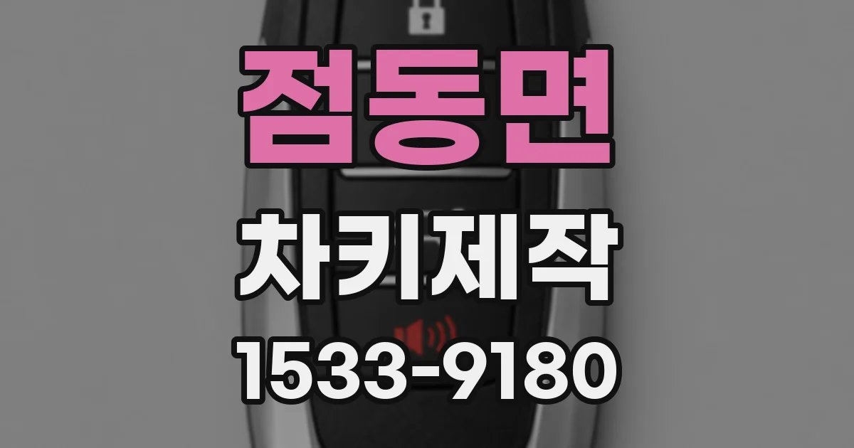 점동면 차키제작