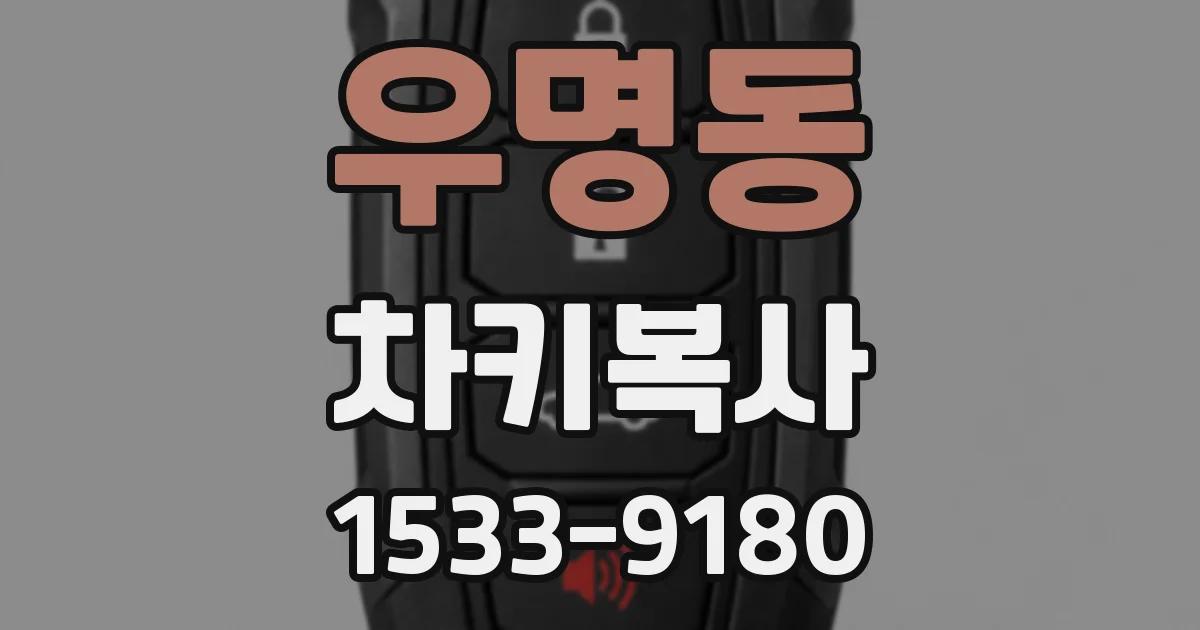 우명동 차키복사