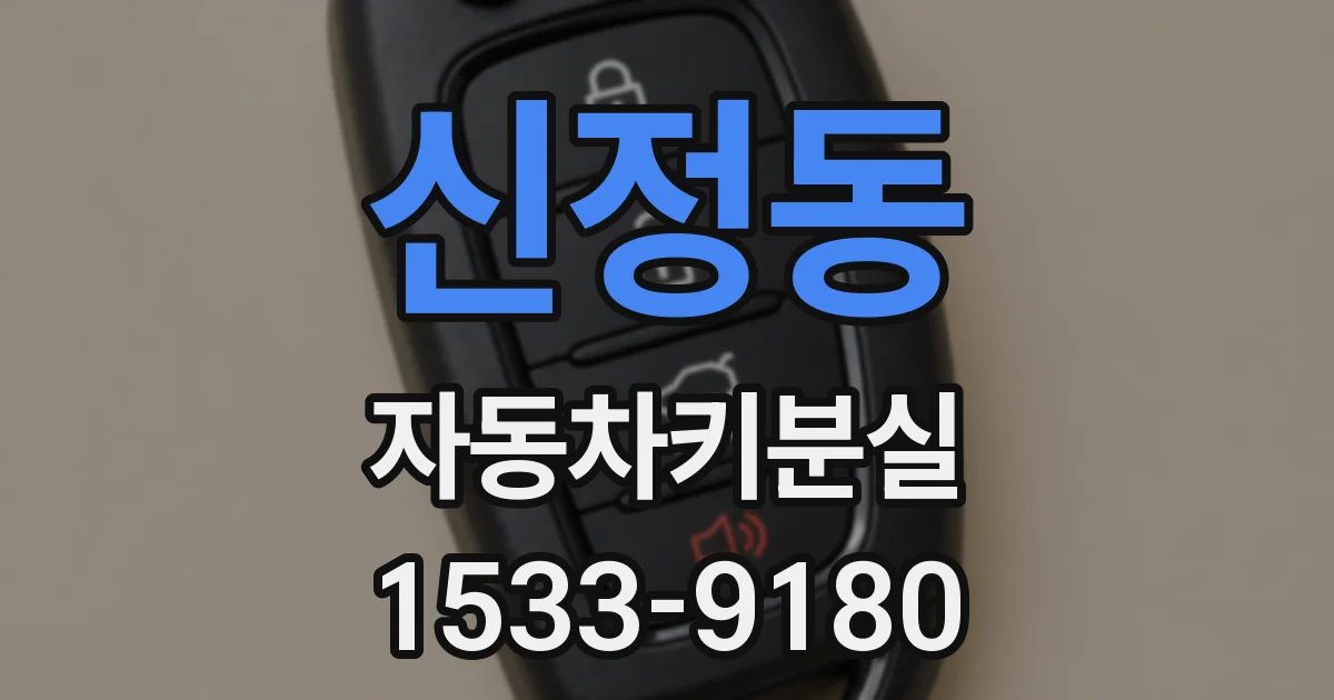 신정동 자동차키분실