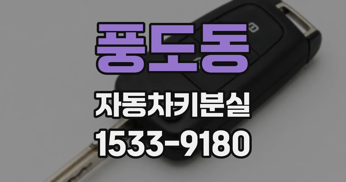 풍도동 자동차키분실