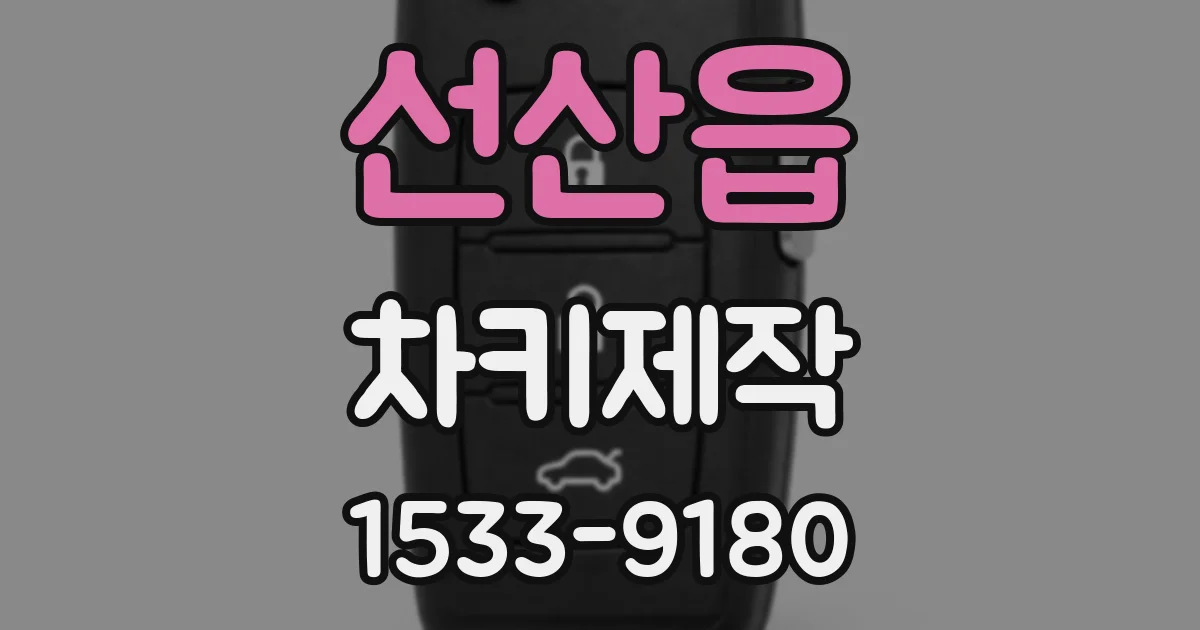 선산읍 차키제작