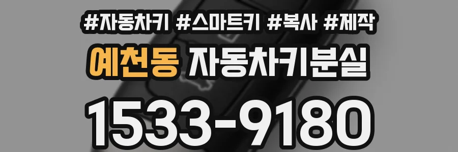 예천동 자동차키분실