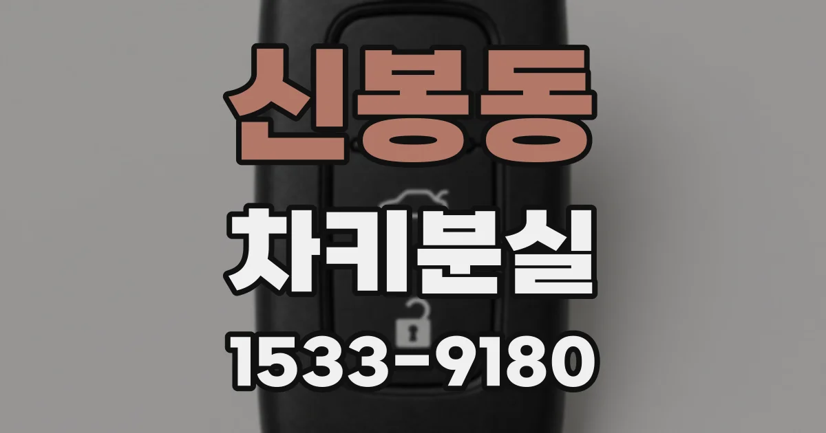신봉동 차키분실