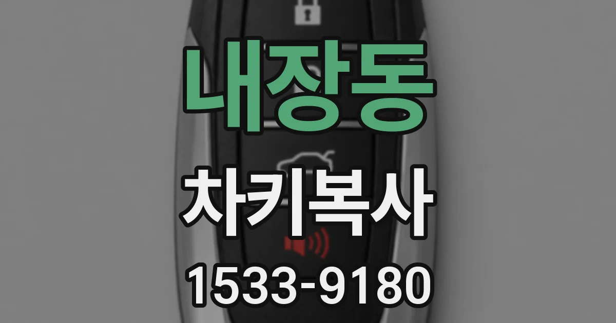 내장동 차키복사