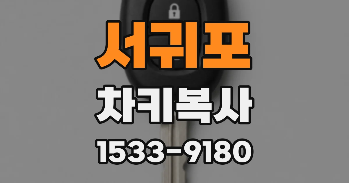 서귀포 차키복사