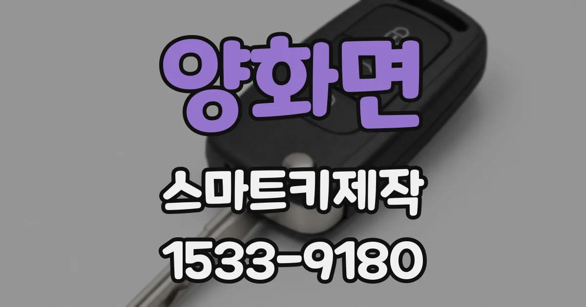 양화면 스마트키제작