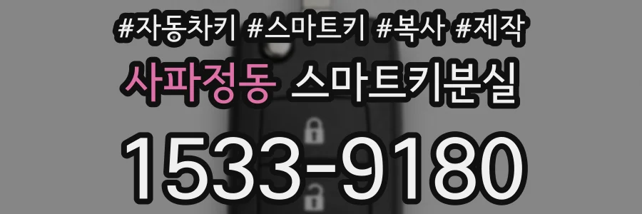 사파정동 스마트키분실