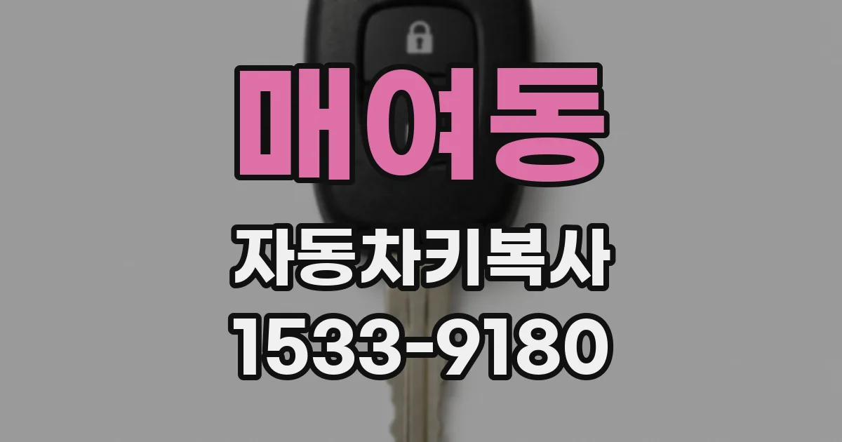 매여동 자동차키복사