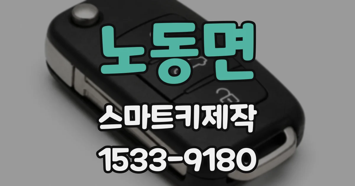 노동면 스마트키제작