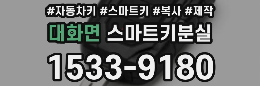 대화면 스마트키분실