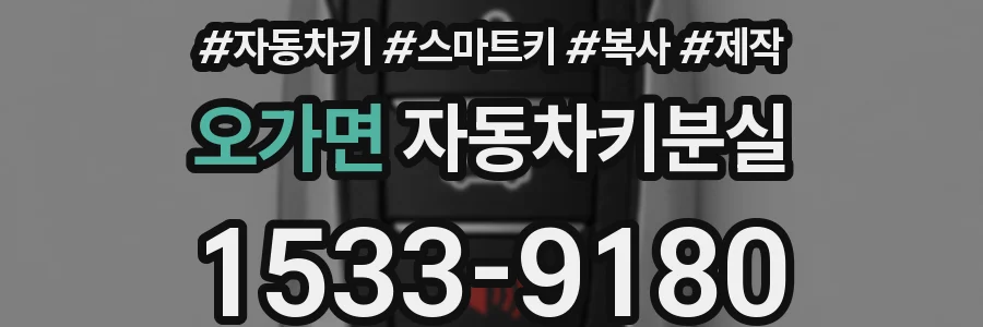 오가면 자동차키분실