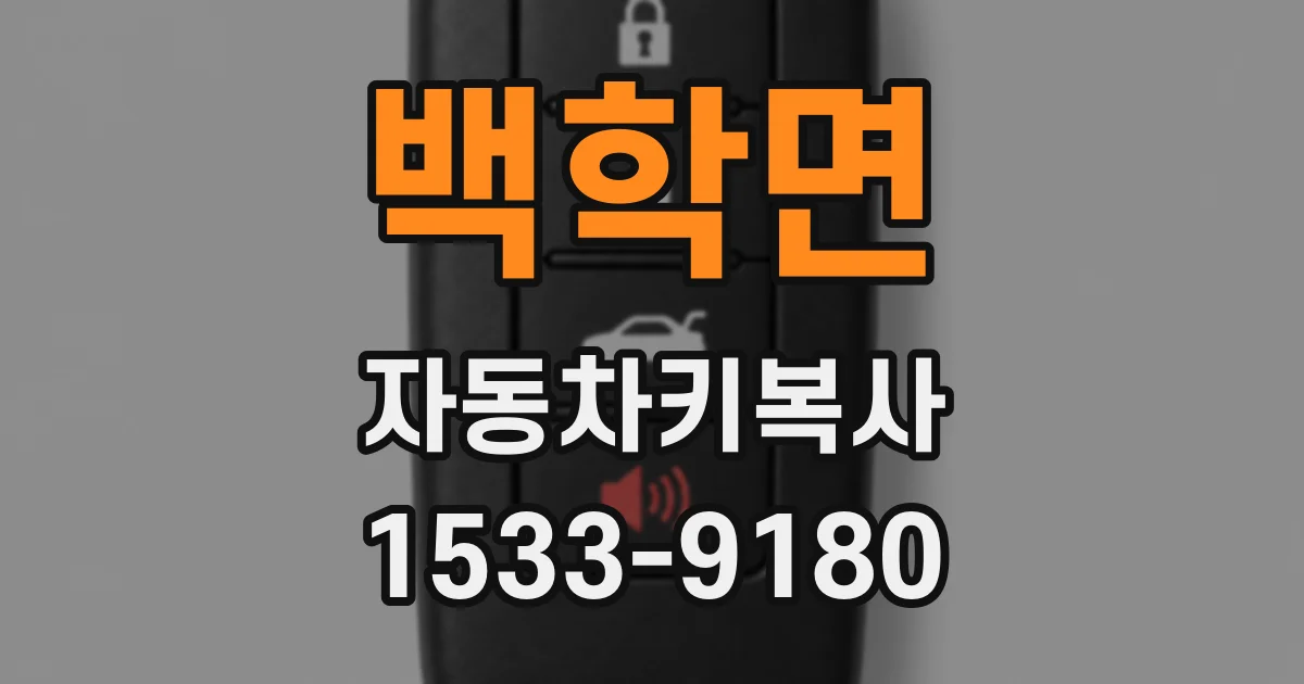 백학면 자동차키복사