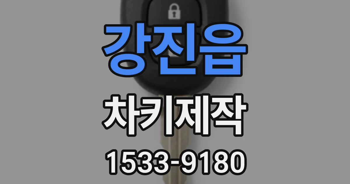 강진읍 차키제작
