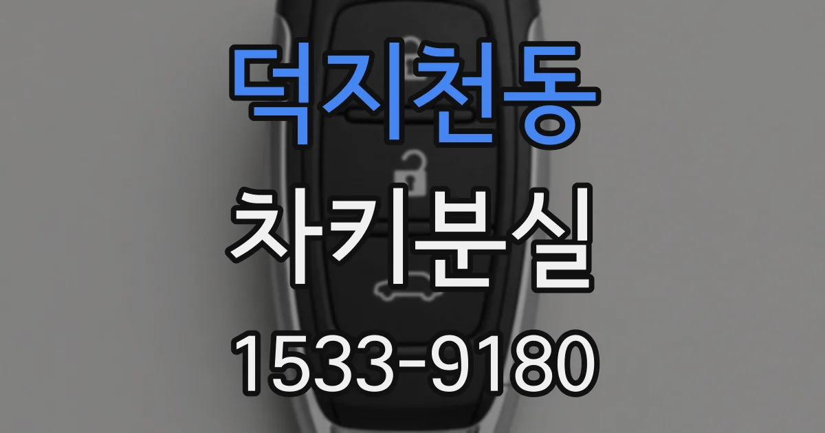 덕지천동 차키분실