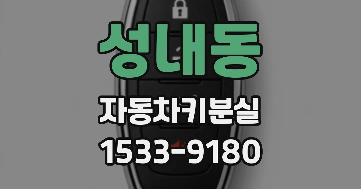 성내동 자동차키분실
