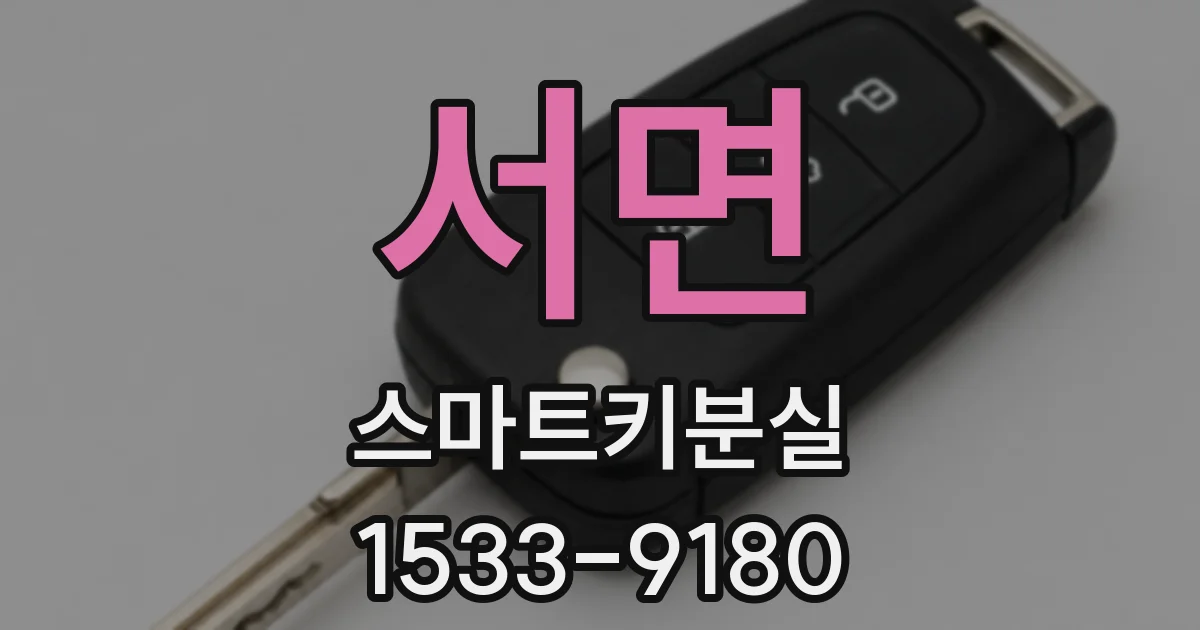 서면 스마트키분실