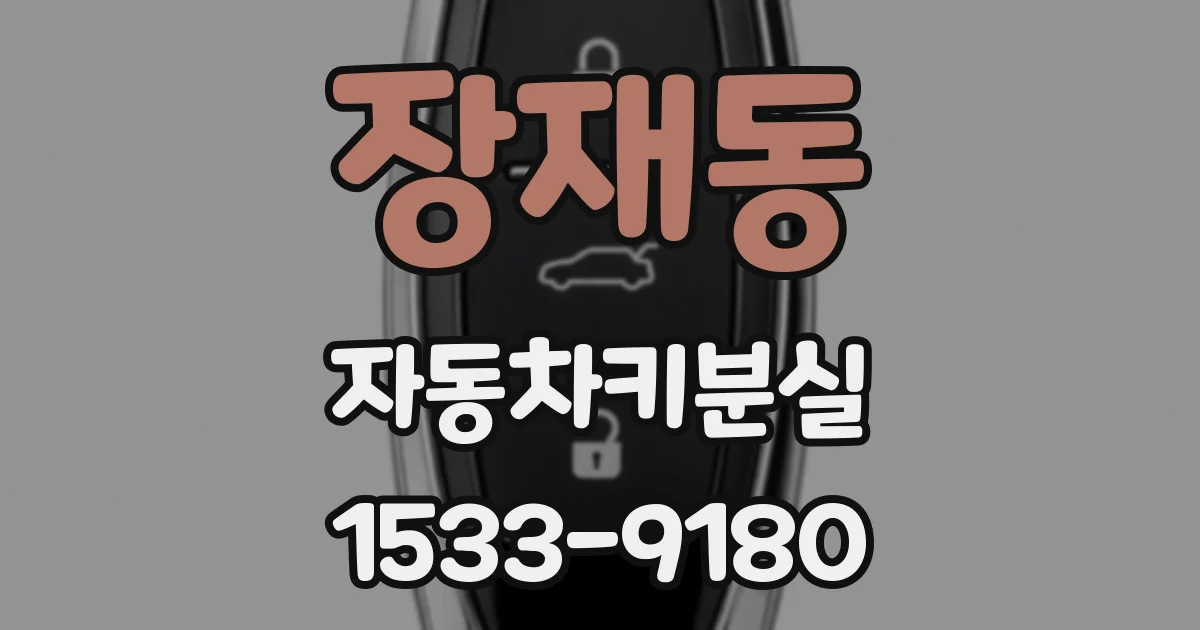 장재동 자동차키분실
