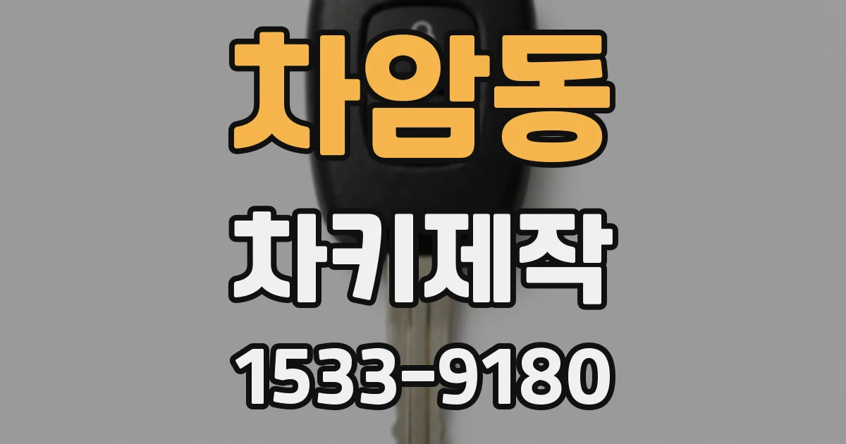 차암동 차키제작