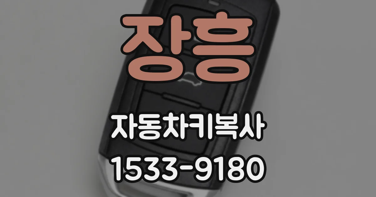장흥 자동차키복사