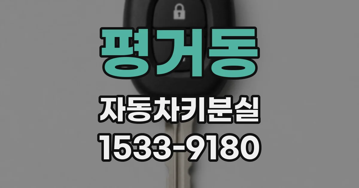 평거동 자동차키분실