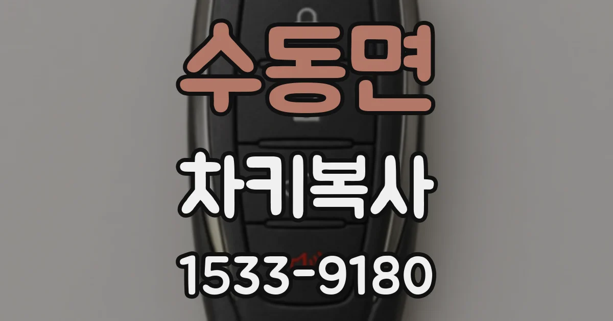 수동면 차키복사