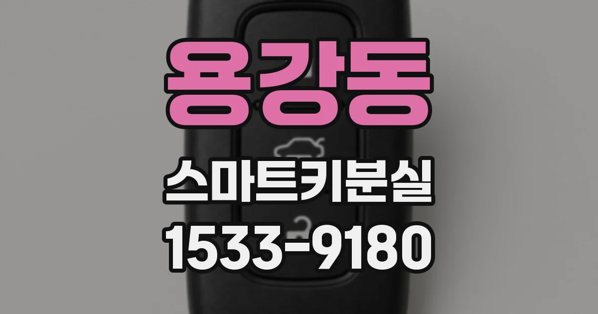 용강동 스마트키분실