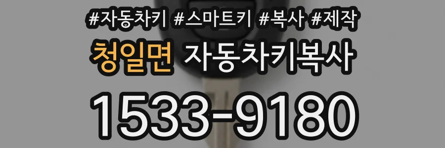 청일면 자동차키복사