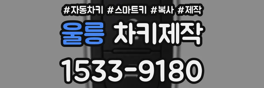울릉 차키제작